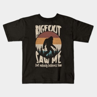 Bigfoot Saw Me Kids T-Shirt